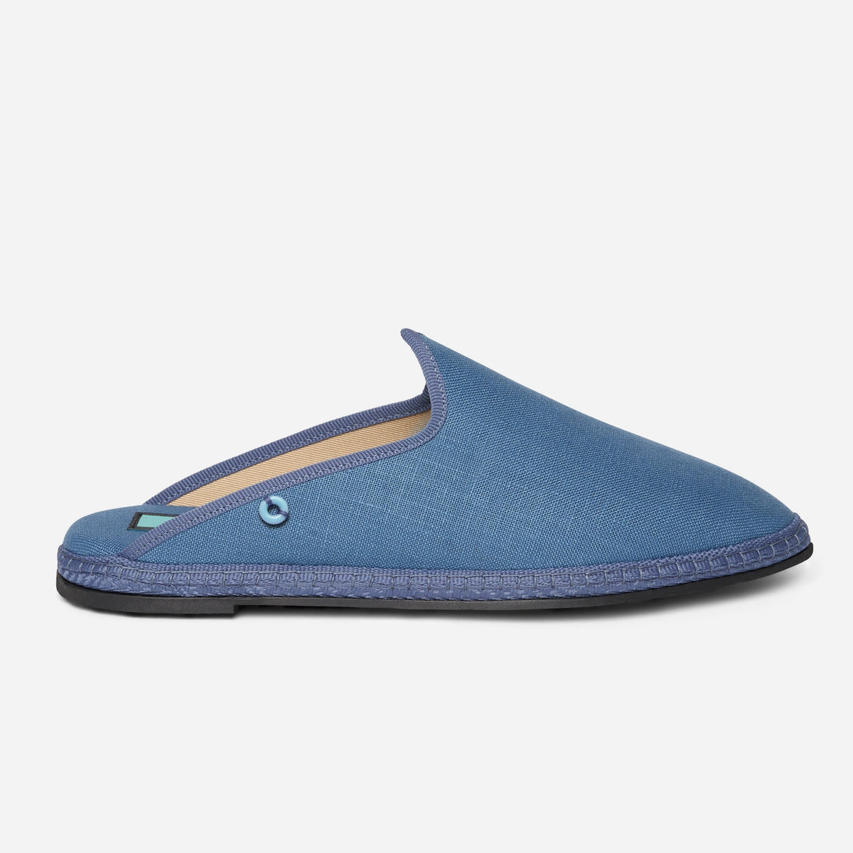Friulane Dandy uomo in lino Azzurro, vista frontale