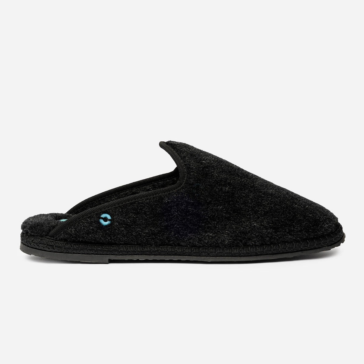 Friulane Dandy uomo in fibra di alpaca Nero, vista frontale