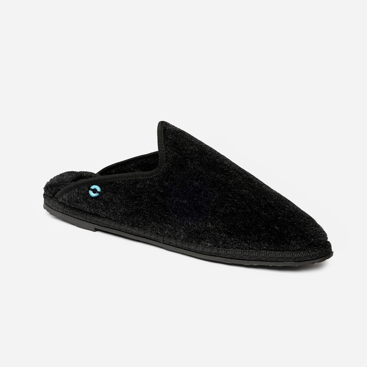 Friulane Dandy uomo in fibra di alpaca Nero, profilo laterale
