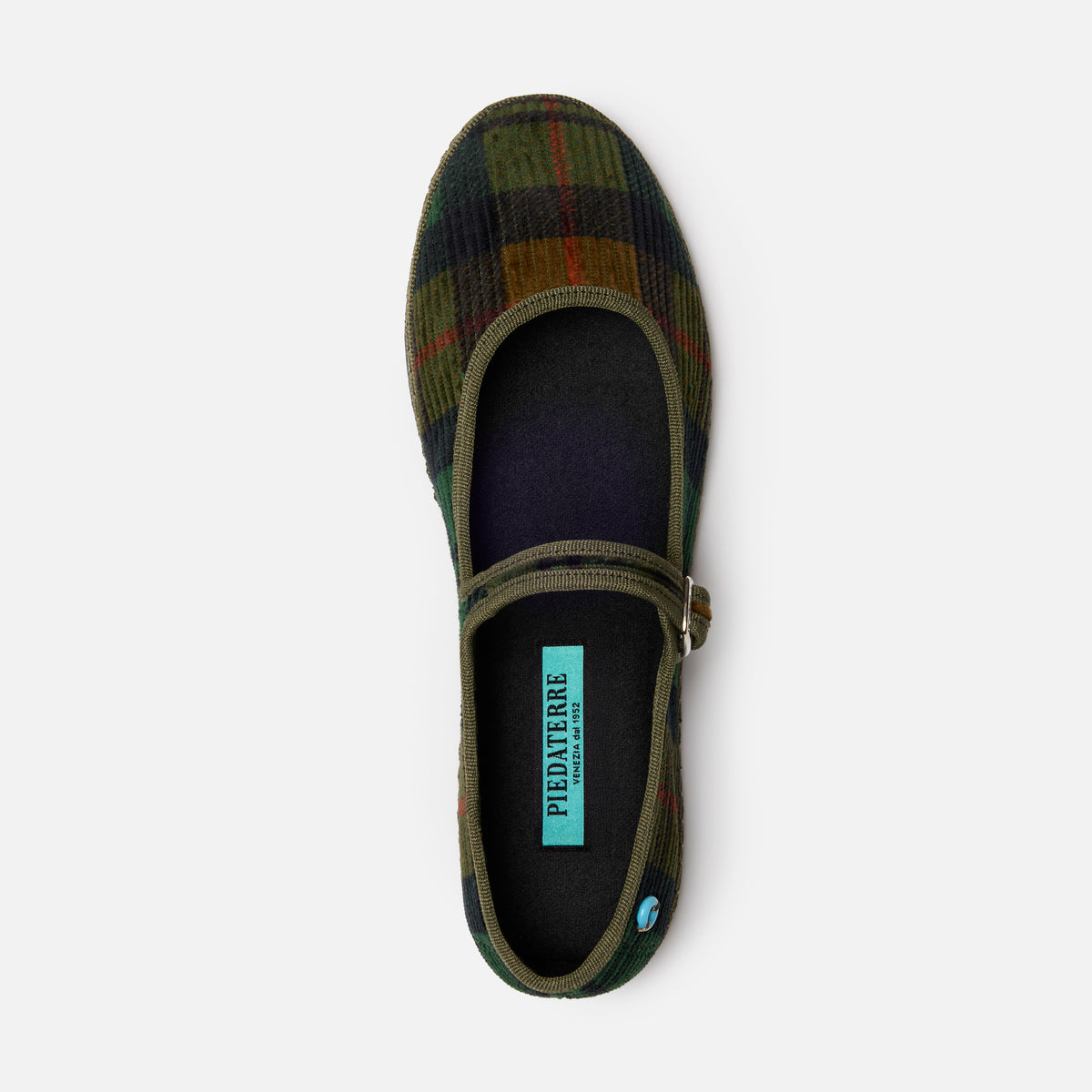Mary Jane Velluto Tartan Corduroy