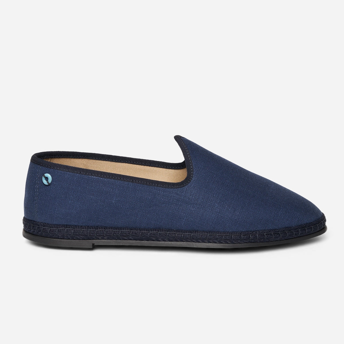 Friulane Wilde uomo in lino Blu, vista frontale