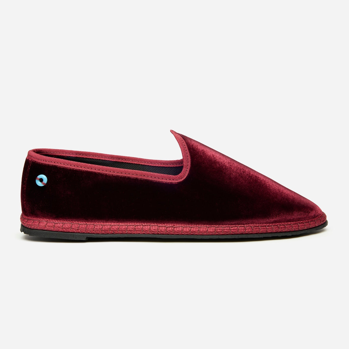 Friulane Wilde uomo in velluto tuxedo Bordeaux, vista frontale