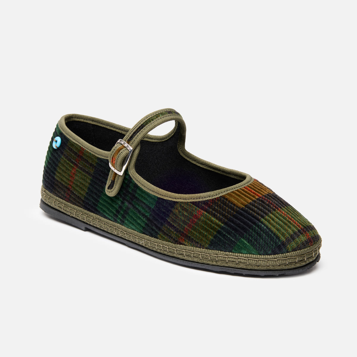 Mary Jane Velluto Tartan Corduroy