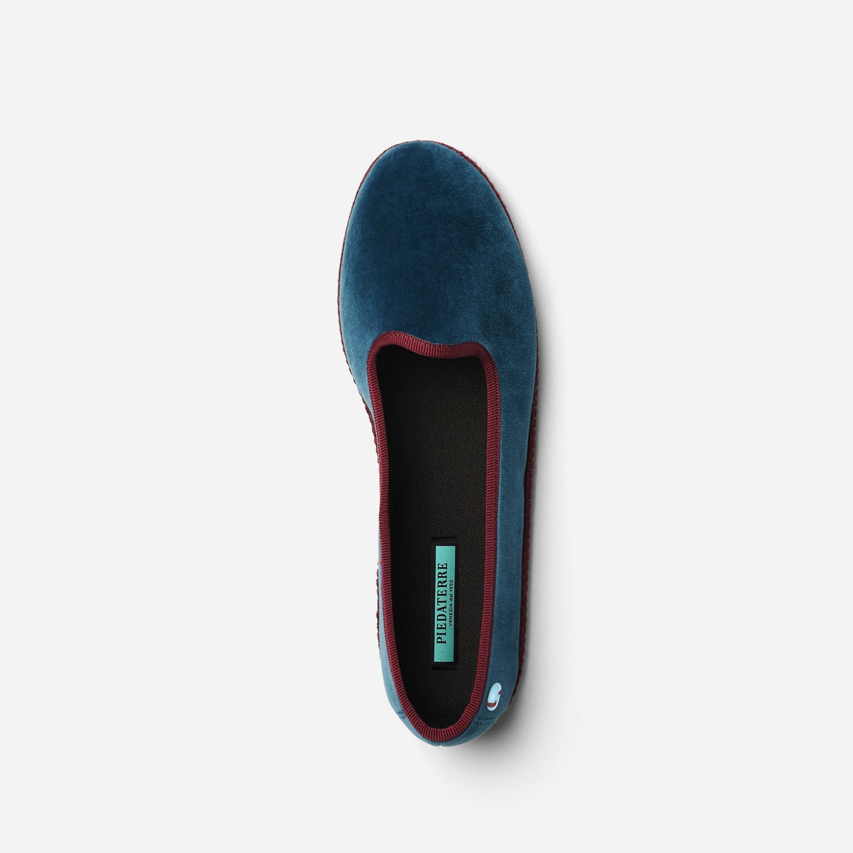 Modigliani Bicolore Velluto - Petrolio Bordeaux