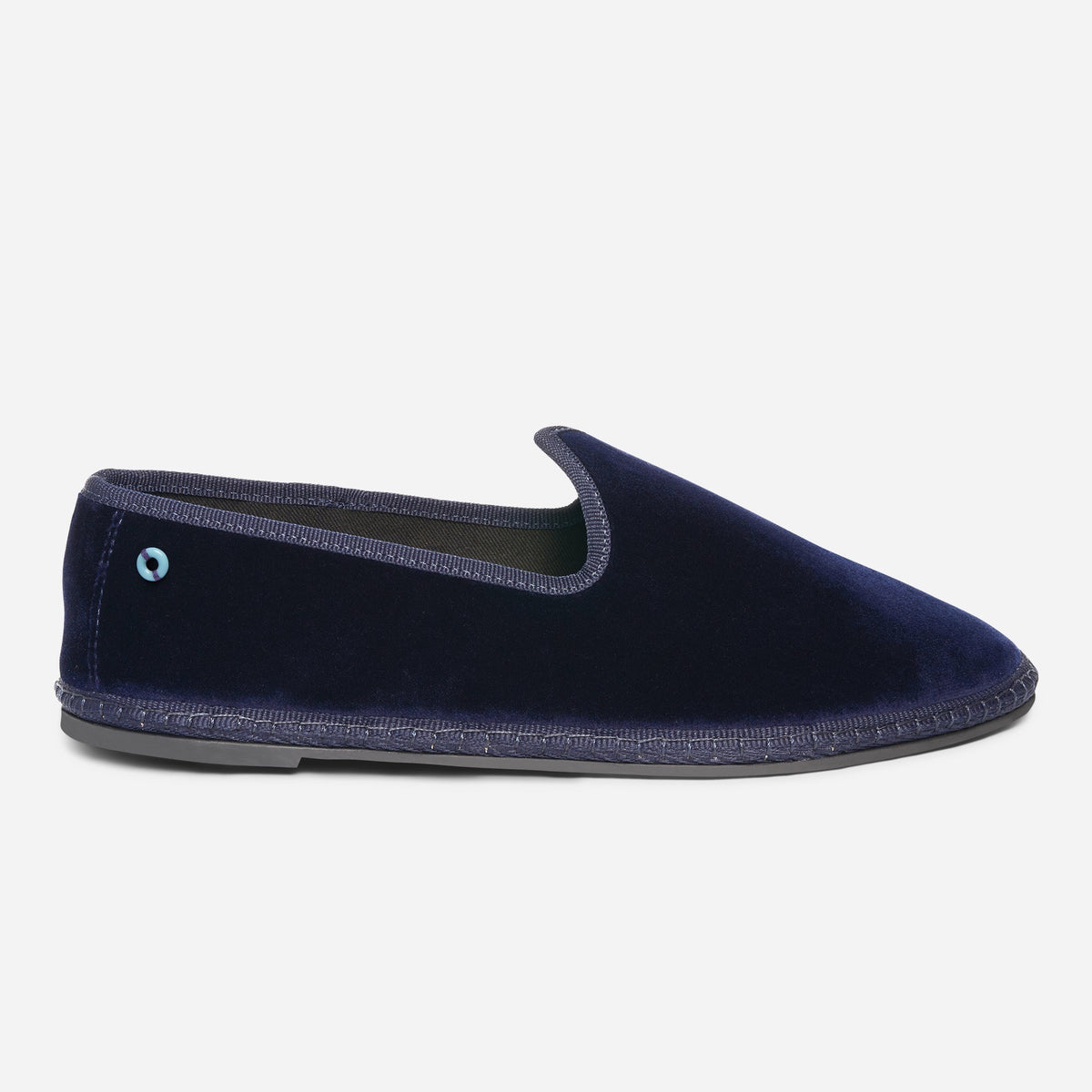 Friulane Wilde uomo in velluto di cotone Blu, vista frontale