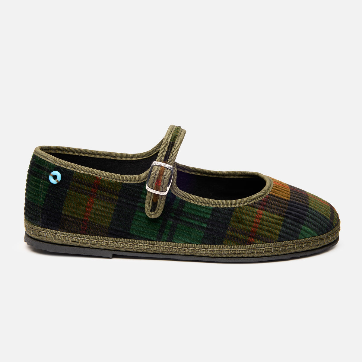 Mary Jane Velluto Tartan Corduroy
